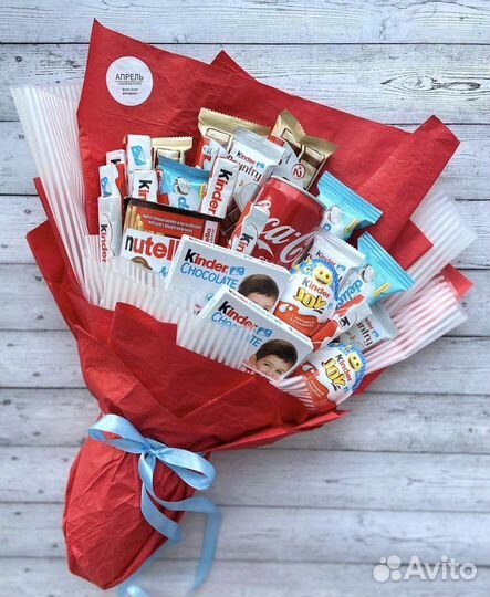 Съедобные букеты из сладостей