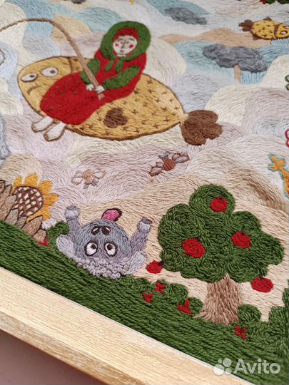 Вышитая картина гладью