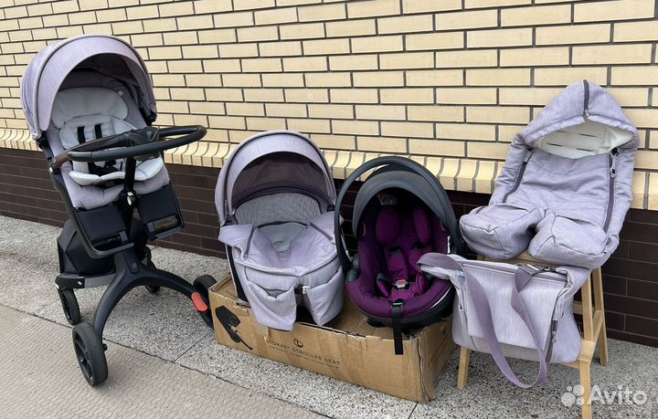 Коляска Stokke xplory v 6 цвет brushed lilac