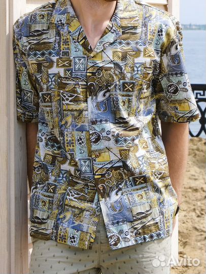 Гавайская рубашка хлопок