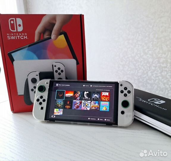Новая Nintendo switch oled + игры и аксессуары