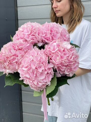 Букет цветов из гортензий