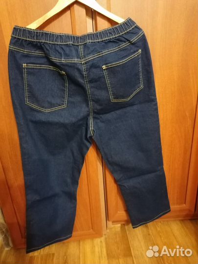 Джинсы на резинке 54 размер