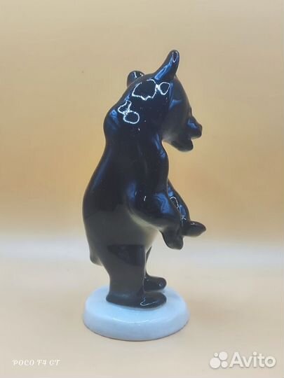 Фарфоровая статуэтка Мишка бурый лфз