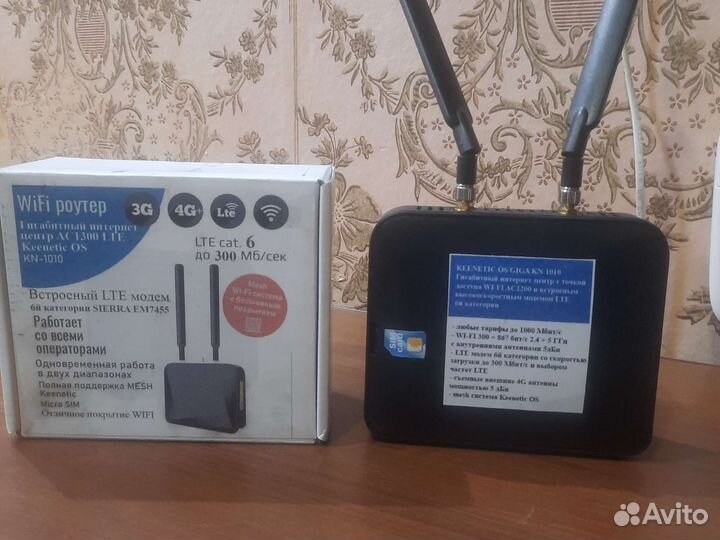 LTE роутер mod keenetic OS,модем 6 кат