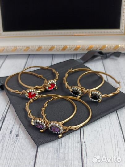 Серьги Alexander mcqueen Премиум качество