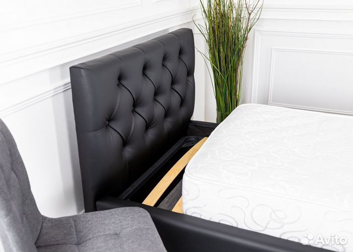 Кровать односпальная с матрасом 90х200 Барселона