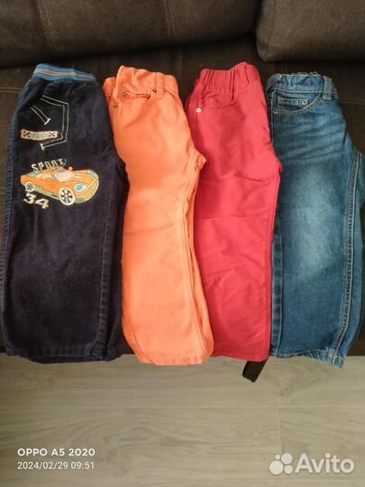 Джинсы -кофточки и другие вещи на 98 р