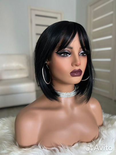 Парик новый каре с чёлкой