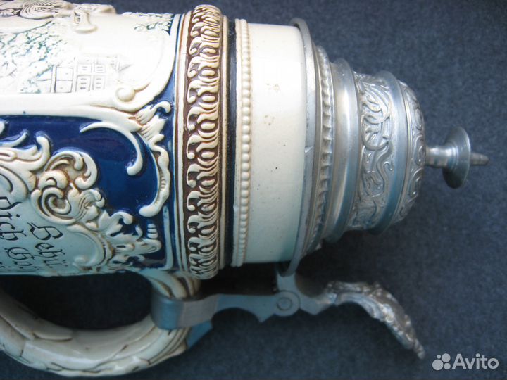 Пивная кружка антикварная Густав Тинвибель