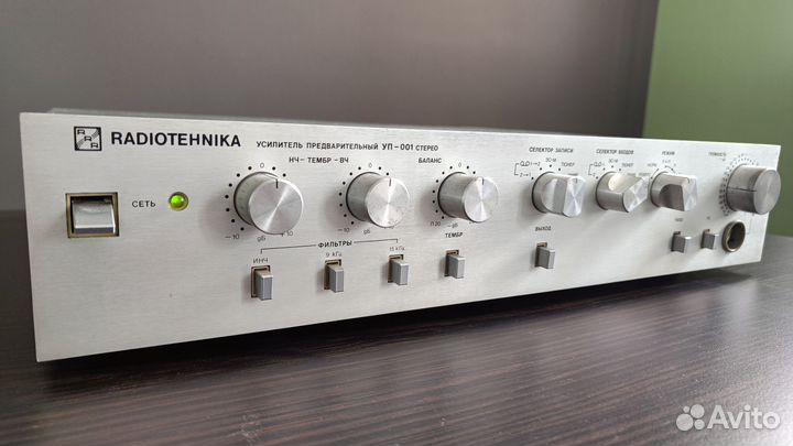 Предварительный усилитель Радиотехника уп-001