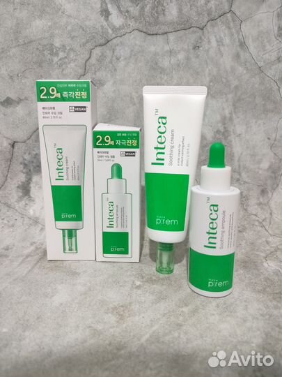 Набор крем,сыворотка make prem inteca