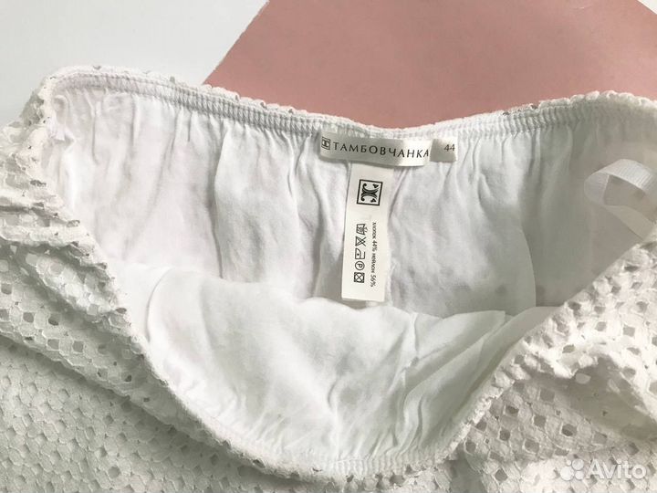 Блузка женская белая 44 46 юбка