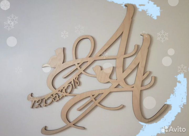 Монограмма на свадьбу (свадебный герб)