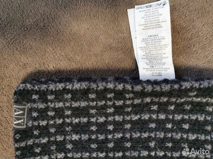 Комплект шапка и шарф Armani exchange оригинал 100