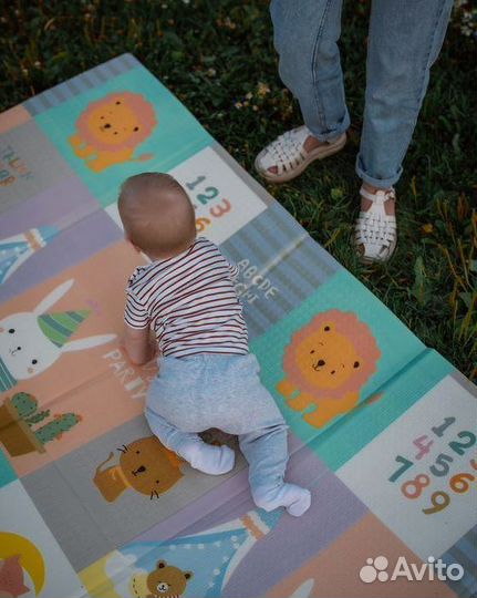 Детский коврик для ползания новый (заводской брак)