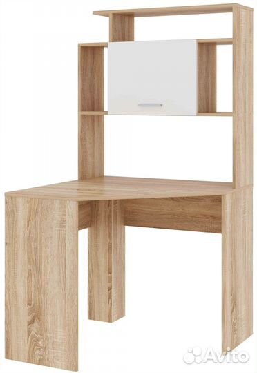 Письменный стол угловой пкс-8 Дуб Сонома/Белый