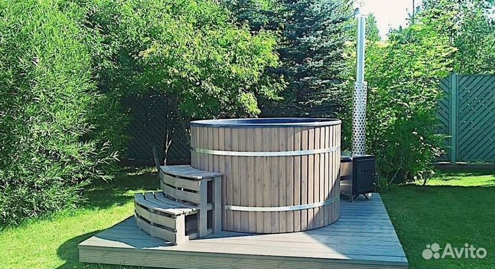 Банный чан купель с подогревом