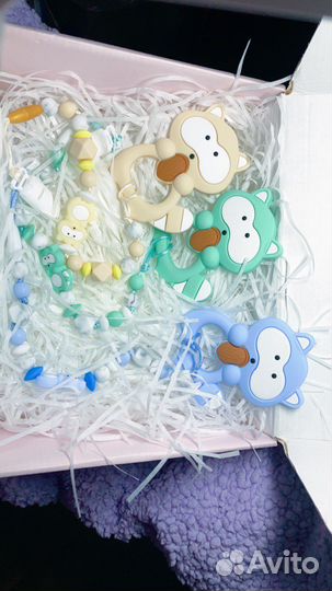 Прищепка-держатель для соски и прорезывателя