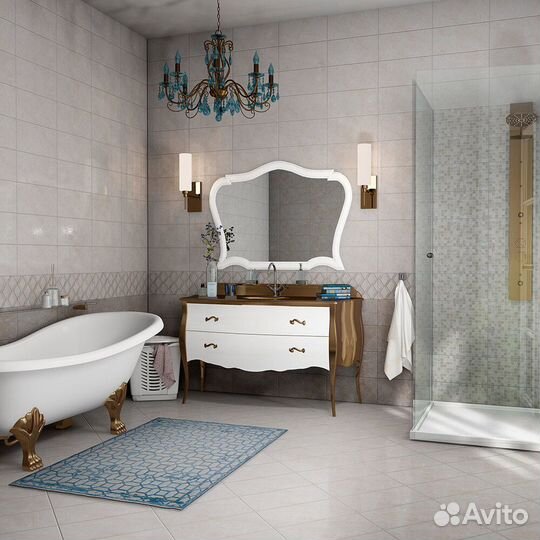 Плитка облицовочная Нефрит Дженни светло-бежевая 400x200x8 мм (15 шт.1,2 кв.м)