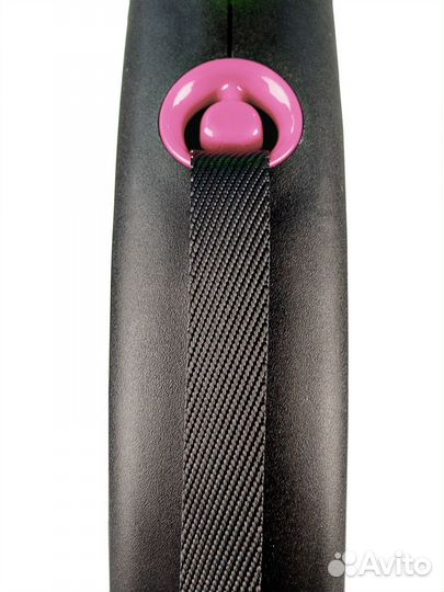 Поводок-рулетка flexi Black Design S. Лента 5 м. д