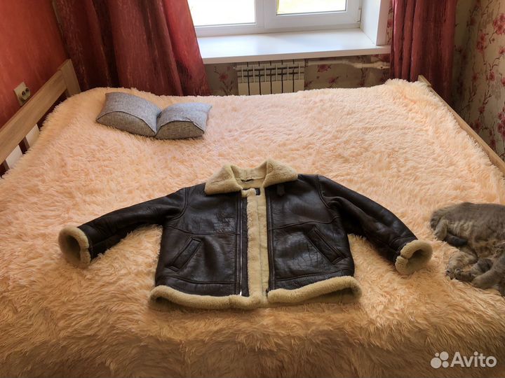 Дубленка натуральная мужская, зимний пилот