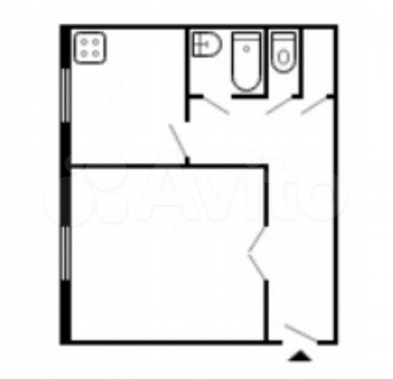 1-к. квартира, 41,6 м², 3/5 эт.