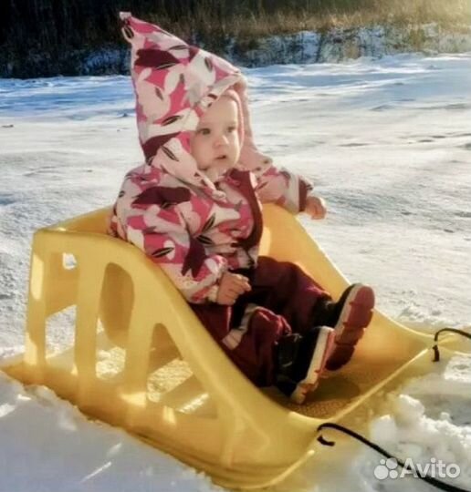 Детские санки happy baby новые