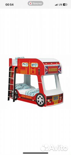Детская кровать автобус