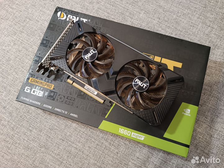 Видеокарта Palit gtx 1660 super (гарантия днс)