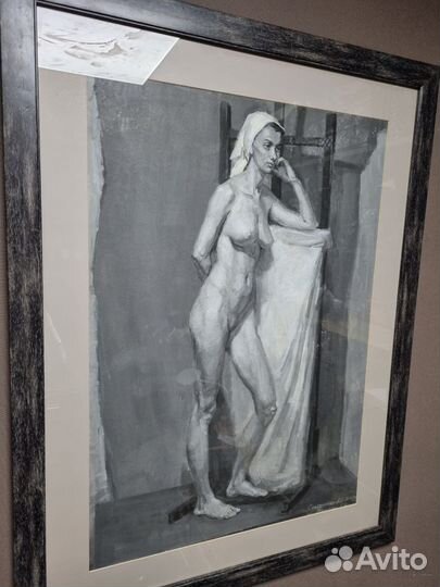 Картина маслом девушка с мольбертом