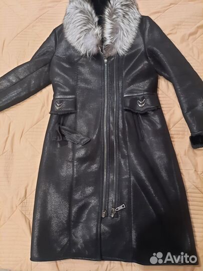 Дубленка женская зимняя 44 46