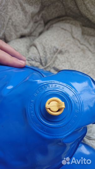 Игрушка телефон надувной синий винтаж СССР