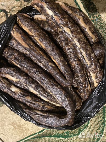 Сушенные мясо и колбаса