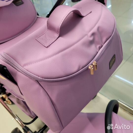 Коляска 2 в 1 экокожа,новые