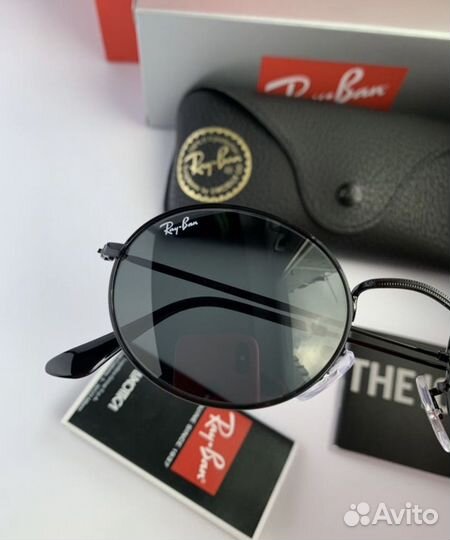 Очки ray ban oval черные