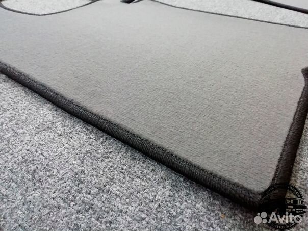Автоковрик в багажник для Москвич 407, серый