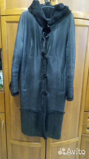 Дубленка натуральная женская размер 50 52