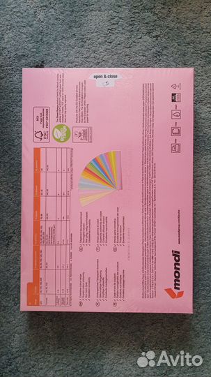 Бумага цветная IQ Color А3, 160г/м², розовая