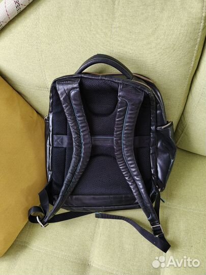 Рюкзак кожаный мужской Piquadro Blue