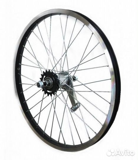 Обод 18 задний железный в сборе с втулкой