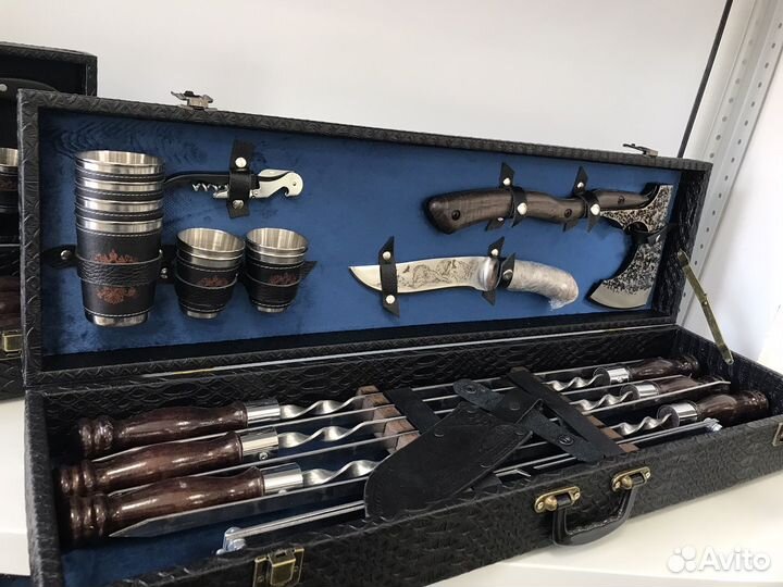 Подарочный набор шампуров в кейсе