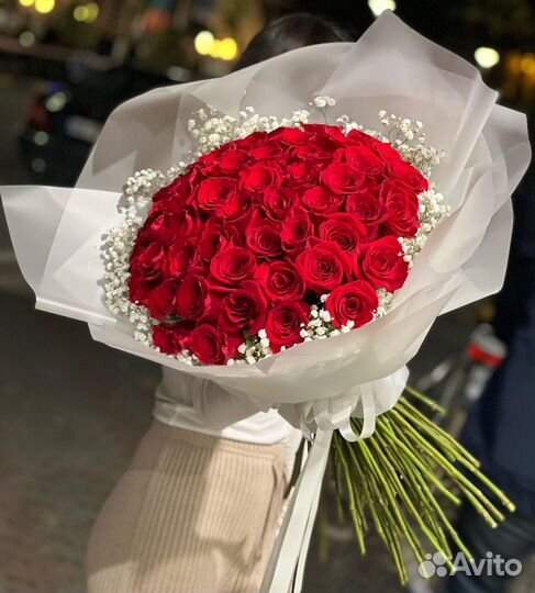 Букеты-Гиганты Красных Роз. Подарок с WOW Эффектом