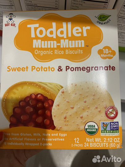 Детское печенье Hot Kid,Baby Mum-Mum, iherb