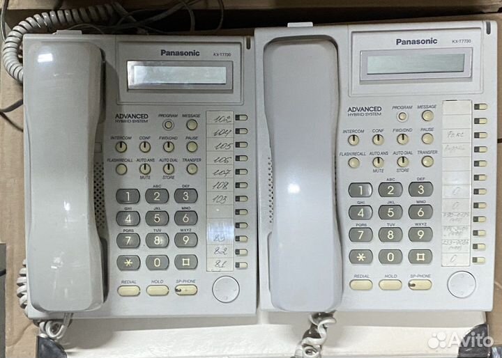 Атс Panasonic KX-TA308 и телефоны KX-T7730