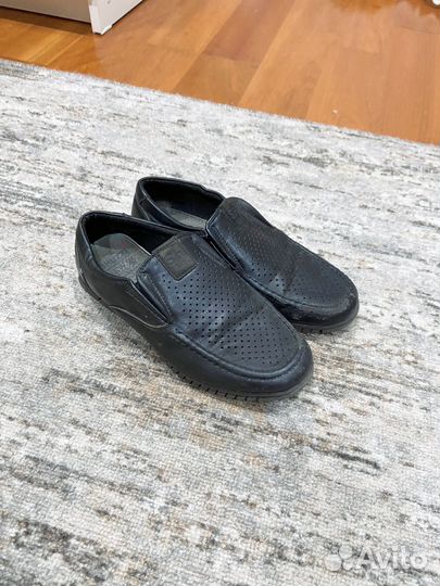 Туфли школьные кожаные