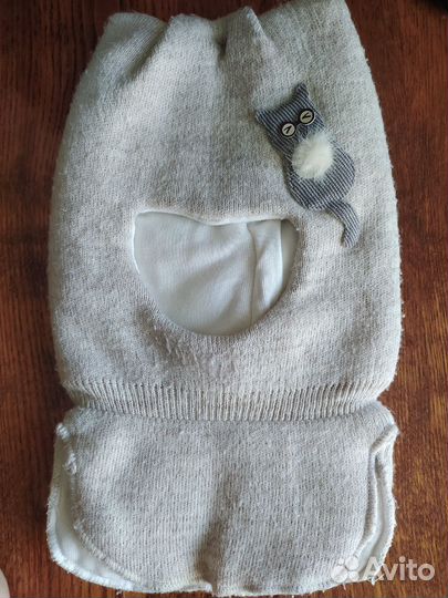 Шапка шлем детская зимняя