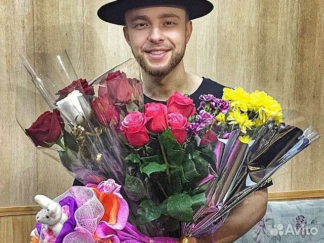 Роза с доставкой ко дню святого Валентина. Цветы