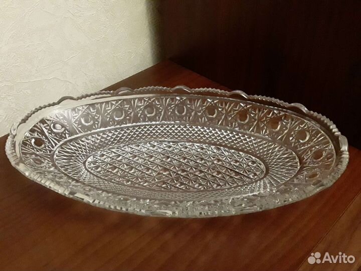 Блюдо хрустальное СССР