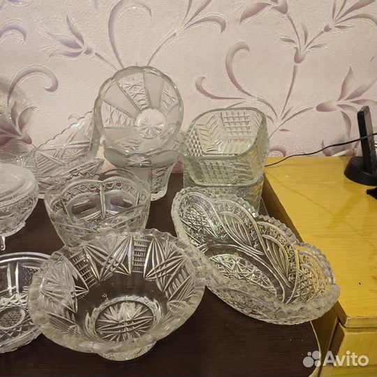 Ваза хрустальная